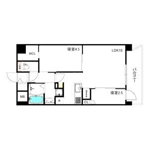 THE SENSE RESIDENCE 甲南山手の間取り図