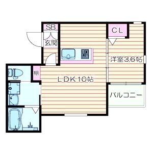 ボヌール千里丘の間取り図