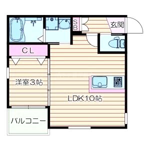 ボヌール千里丘の間取り図