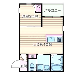 ボヌール千里丘の間取り図
