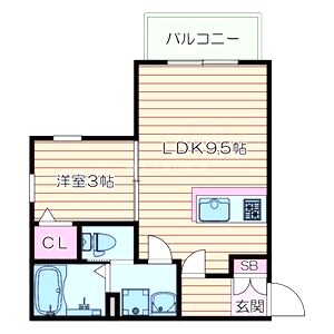 ボヌール千里丘の間取り図
