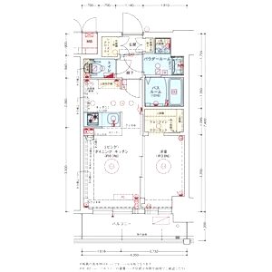 エステムコート大阪オリエンスの間取り図