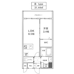 エスリードレジデンスザ・グラン大阪福島アクシスの間取り図