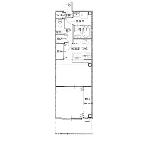 ゼニス宝塚の間取り図