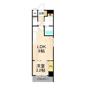 フロンティアタワー九条IIの間取り図