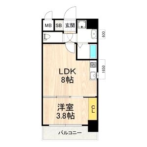 フロンティアタワー九条IIの間取り図