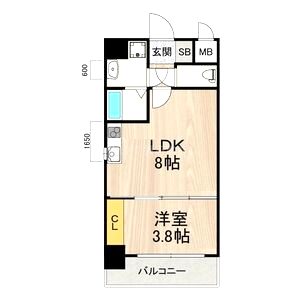 フロンティアタワー九条IIの間取り図