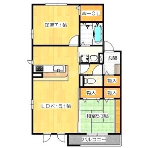 アビテ中津の間取り図
