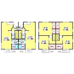 ウエステリアコート D棟の間取り図