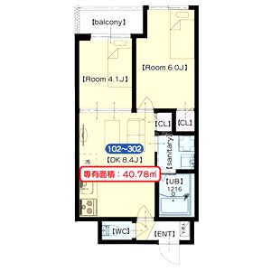 クレストの間取り図