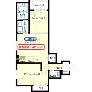 クレストの間取り図
