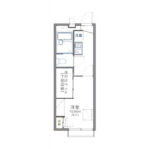 レオパレス野崎通Cの間取り図