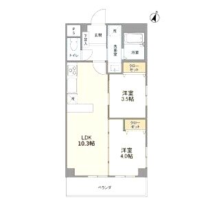グランジュテ寺畑の間取り図