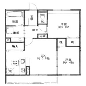 サウス グランツ 2号棟 2の間取り図