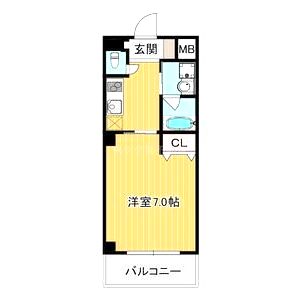 アベニュー六甲の間取り図