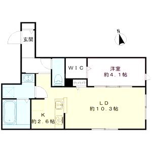 オリビア苦楽園の間取り図