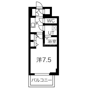ワールドアイ江坂アルバの間取り図
