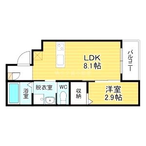 リアコート天王寺東の間取り図