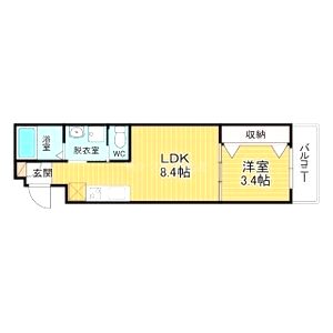リアコート天王寺東の間取り図
