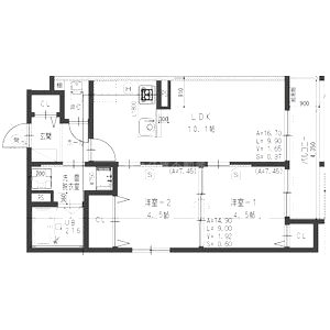 One Kishiwada(イタンジ最新)の間取り図
