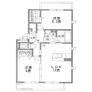 ファミーユ・Mの間取り図