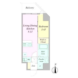 セレニテ蒲生四丁目駅前アリエの間取り図