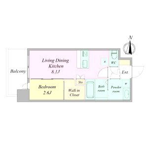 セレニテ蒲生四丁目駅前アリエの間取り図