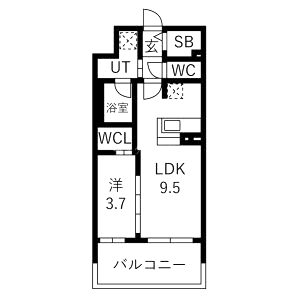 ソルテラスUMEDA NORTHの間取り図