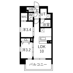 ソルテラスUMEDA NORTHの間取り図