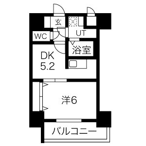 オクトレーベン新大阪の間取り図