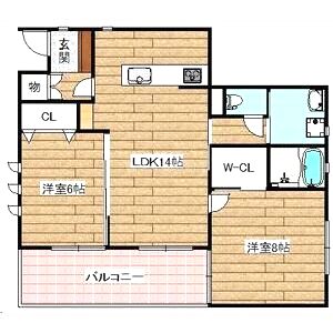 今城町タウンハウスIIの間取り図