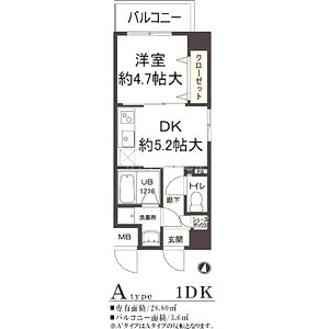 ソレイユ中崎の間取り図