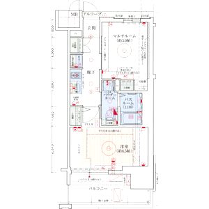エステムプラザ心斎橋EAST IV ブランディアの間取り図