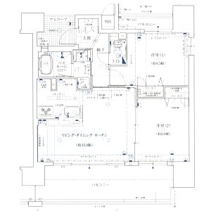 エステムプラザ心斎橋EAST IV ブランディアの間取り図
