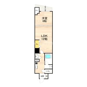 ルラーシェ難波の間取り図