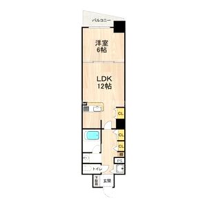 ルラーシェ難波の間取り図