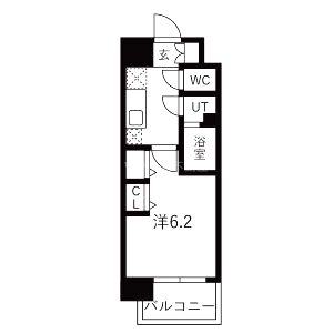 THE SENSE RESIDENCE新深江の間取り図