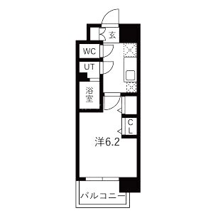 THE SENSE RESIDENCE新深江の間取り図