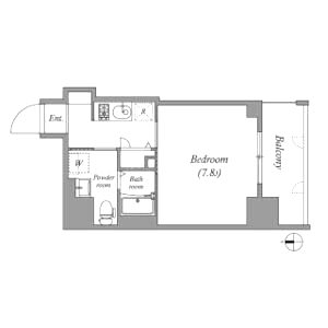 エグゼ難波南VIの間取り図