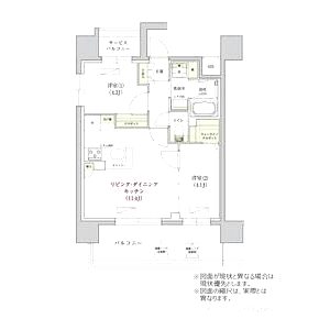 アーバネックス南堀江IIの間取り図