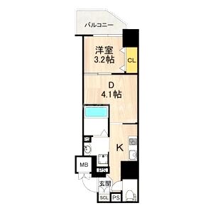 ArtizA新大阪D.C.の間取り図