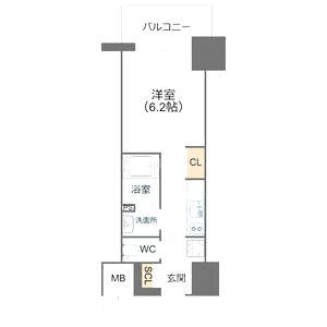 ArtizA新大阪D.C.の間取り図
