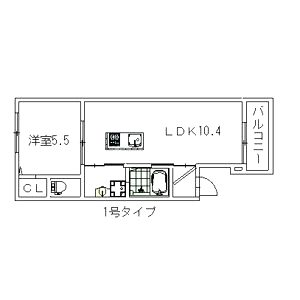 コンフォート都島の間取り図