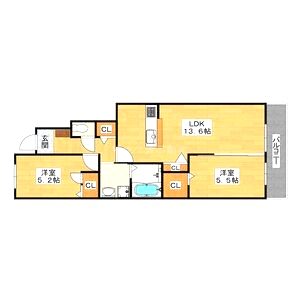 ハイムメゾン浜寺元町の間取り図