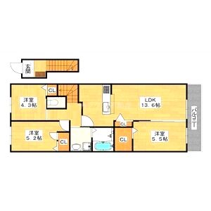 ハイムメゾン浜寺元町の間取り図