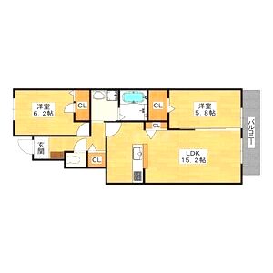 ハイムメゾン浜寺元町の間取り図