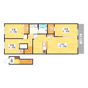 ハイムメゾン浜寺元町の間取り図