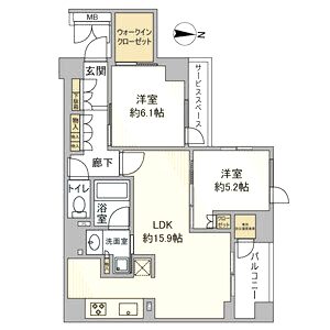 ジオ京都北大路の間取り図