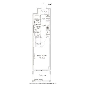 コンフォリア北堀江一丁目の間取り図