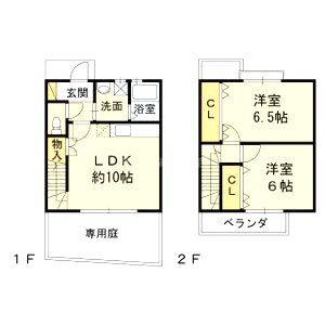 コスモシティーII番館の間取り図
